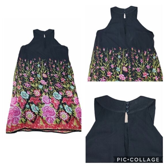 Lola P. Chiffon Shift Colorful Floral C
Black Dress Embellished Neck Pullover XL - Picture 10 of 16